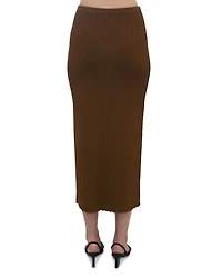 Ribbed Midi Skirt