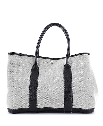 Pre-Owned HERMES Garden Party Tote Toile and Leather