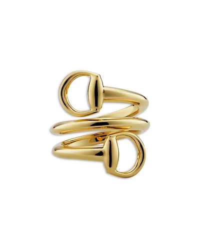 18K Yellow Gold Horsebit Contraire Ring