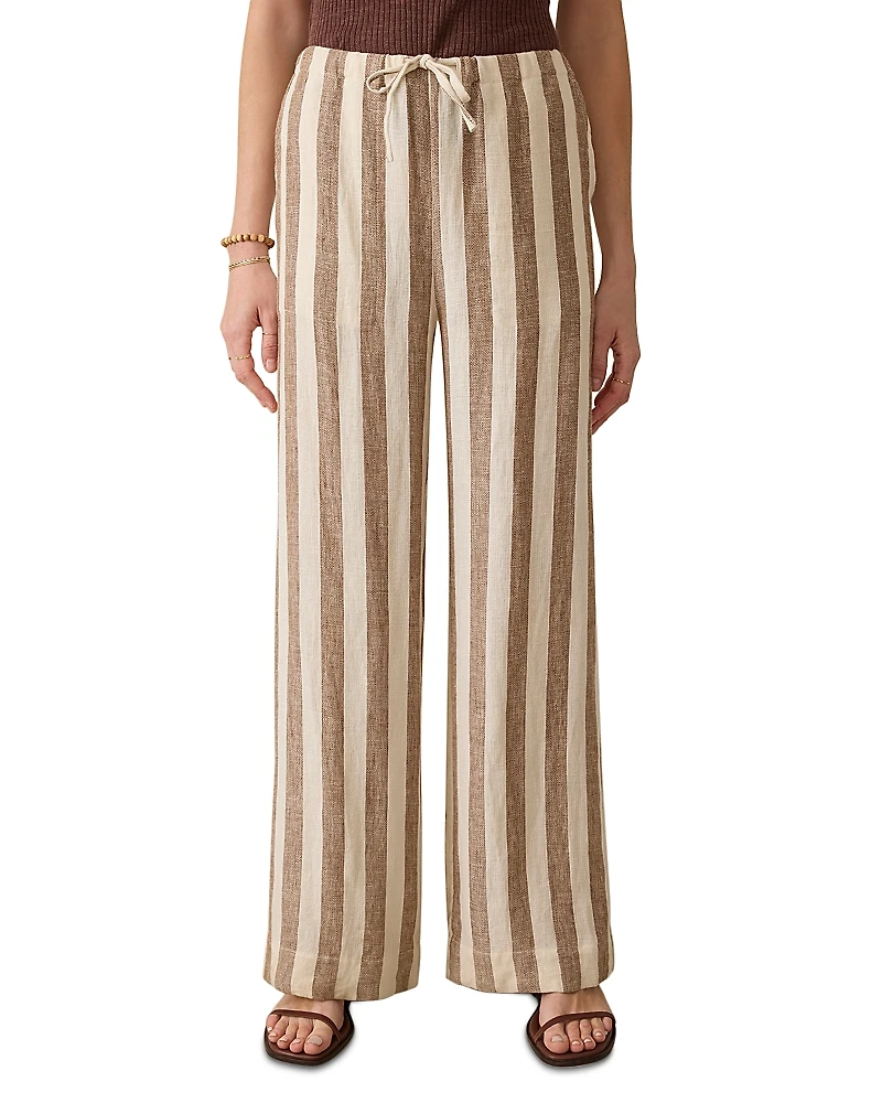 Faherty Palma Linen Drawstring Pants