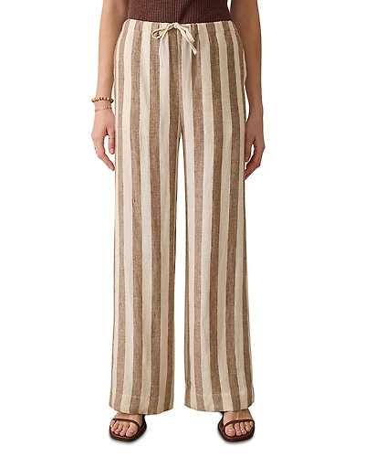 Faherty Palma Linen Drawstring Pants
