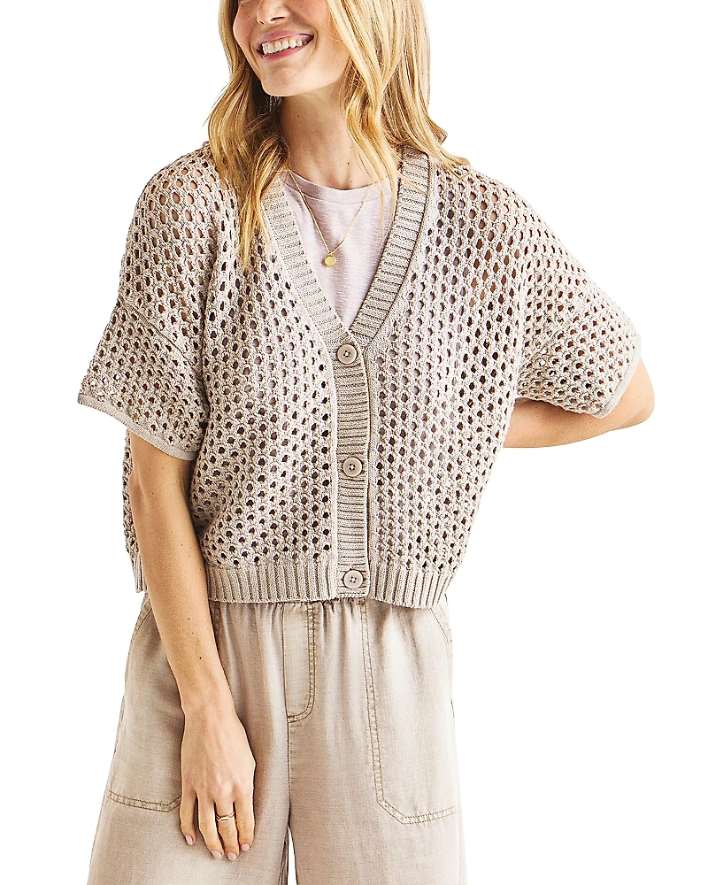 Splendid Nova Pointelle Cardigan