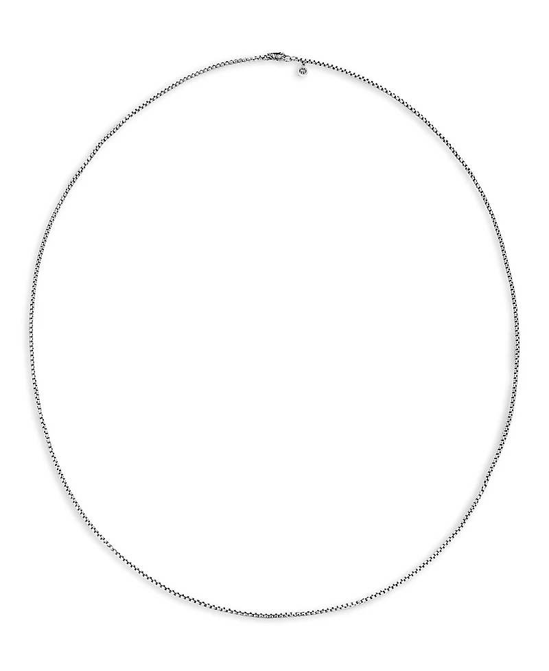 John Hardy Sterling Silver Classic Chain Box Chain Necklace
