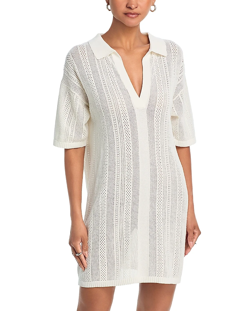 Velvet by Graham & Spencer Mila Pointelle Mini Dress