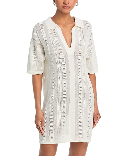 Velvet by Graham & Spencer Mila Pointelle Mini Dress