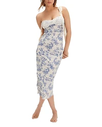 Free People Printed Got Glam Slip Midi Dress