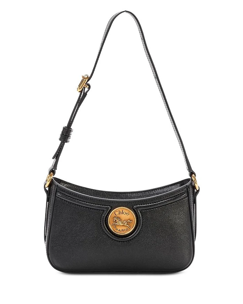 Medallion Mini Leather Shoulder Bag