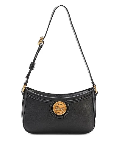 Medallion Mini Leather Shoulder Bag