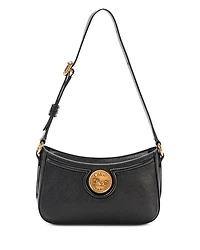 Medallion Mini Leather Shoulder Bag