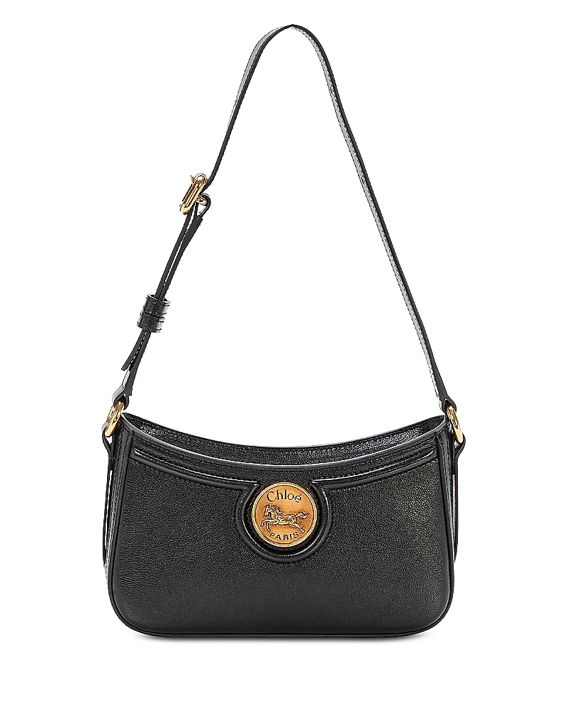 Chloe Medallion Mini Leather Shoulder Bag