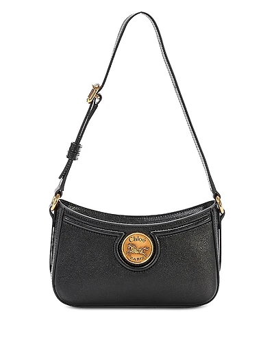 Chloe Medallion Mini Leather Shoulder Bag