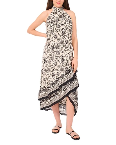 Halter Neck Sleeveless Maxi Dress