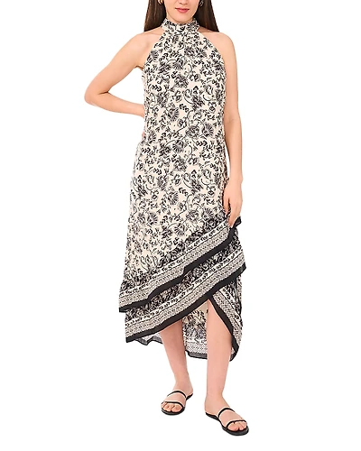 Vince Camuto Halter Neck Sleeveless Maxi Dress