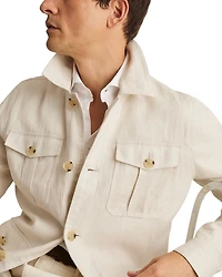 Linen Safari Jacket