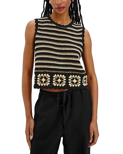 Rails Hazel Crochet Knit Top