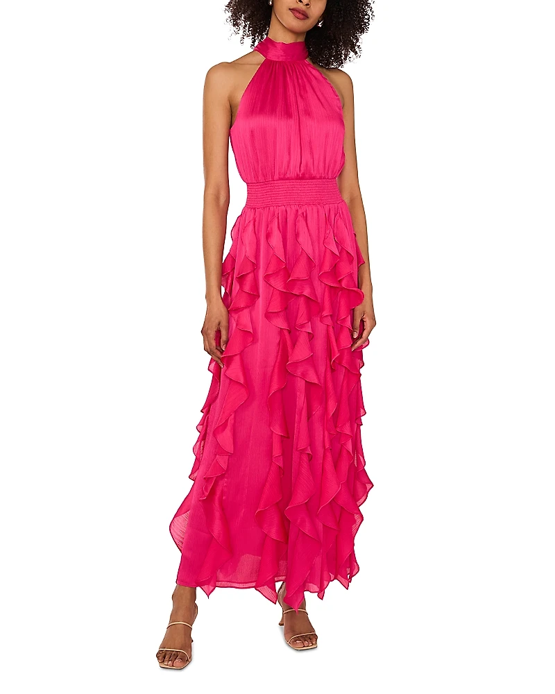 1.state Cascading Ruffle Maxi Dress