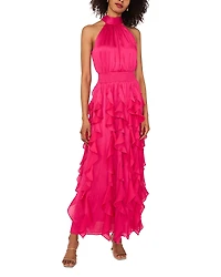 1.state Cascading Ruffle Maxi Dress