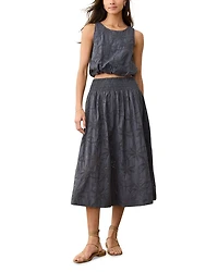 Sage Eyelet Bubble Tank
