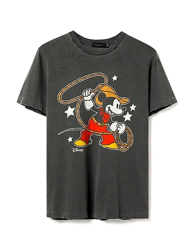 Junk Food Clothing Mickey Mouse Lasso Vintage Tee