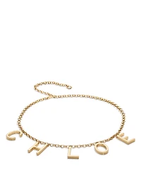Chloe Logo Letter Chain Belt