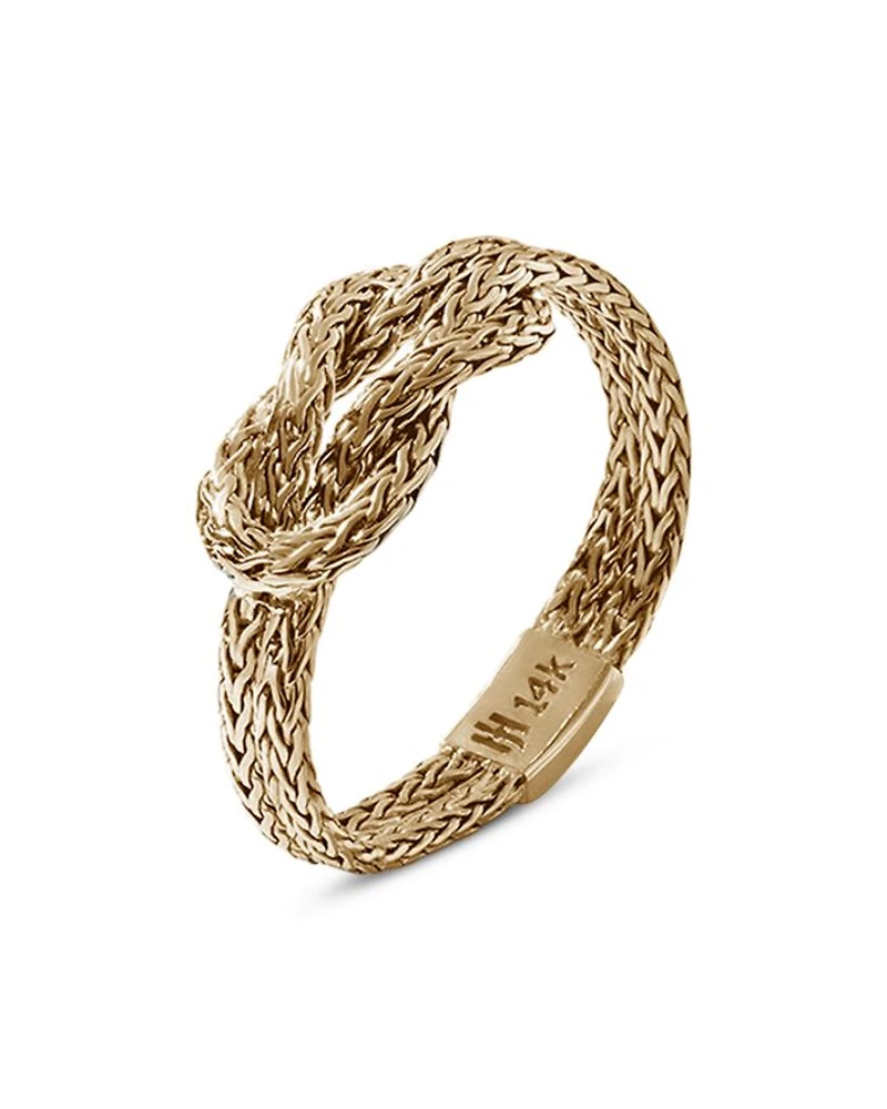 14K Yellow Gold Love Knot Ring