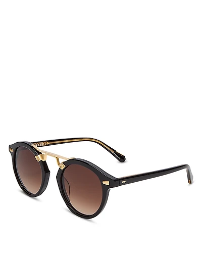Krewe Stl Ii Round Sunglasses, 48mm