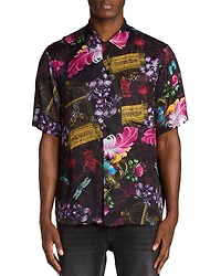 Versace Jeans Couture Printed Camp Shirt