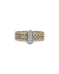 John Hardy 14K Yellow Gold Diamond Icon Link Ring