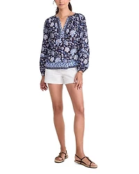 Thalia Floral Print Top