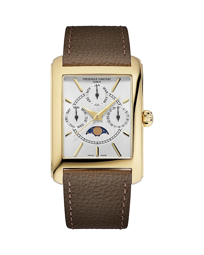 Frederique Constant Classics Carree Quartz Moonphase Watch, 30mm x 42mm