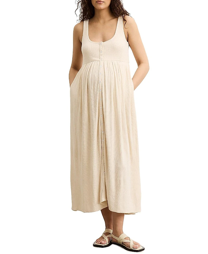 Hatch Collection The Softest Pointelle Maternity/Nursing Dress