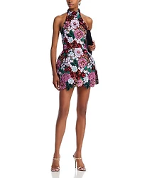 Deirdre Sequinned Halter Dress