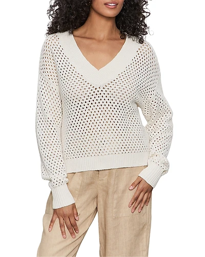 Sanctuary Airy Openwork Sweater