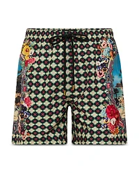 Printed Mid Length 12" Boardshorts