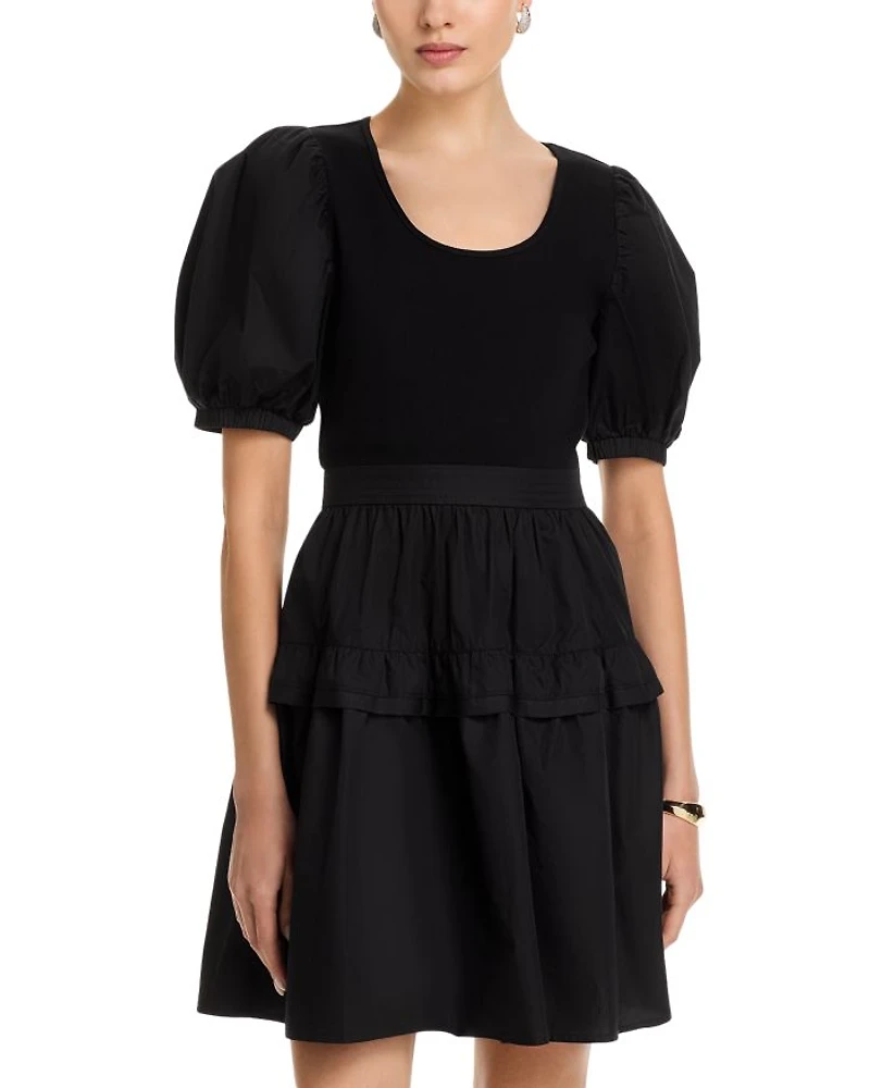 Puffed Sleeve Dress