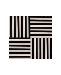 Cube Side Table in Black and White