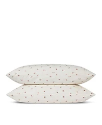 Posy Bud Linen Blend Pillowcase Pair, Standard