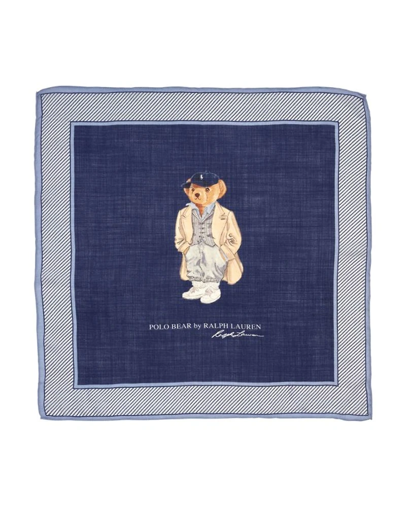 Fall Bear Wool & Silk Bandana