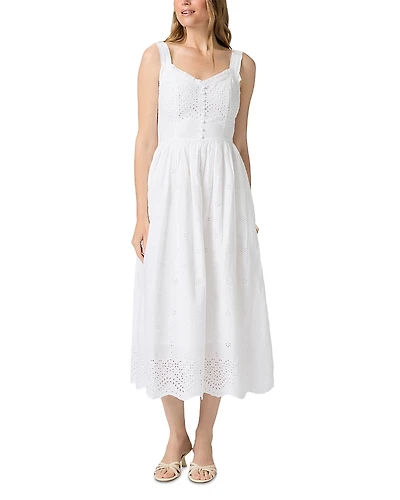 Paige Riesling Eyelet Midi Dress