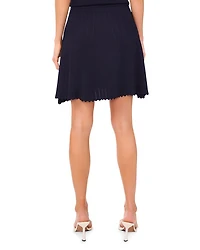 Pointelle Mini Skirt