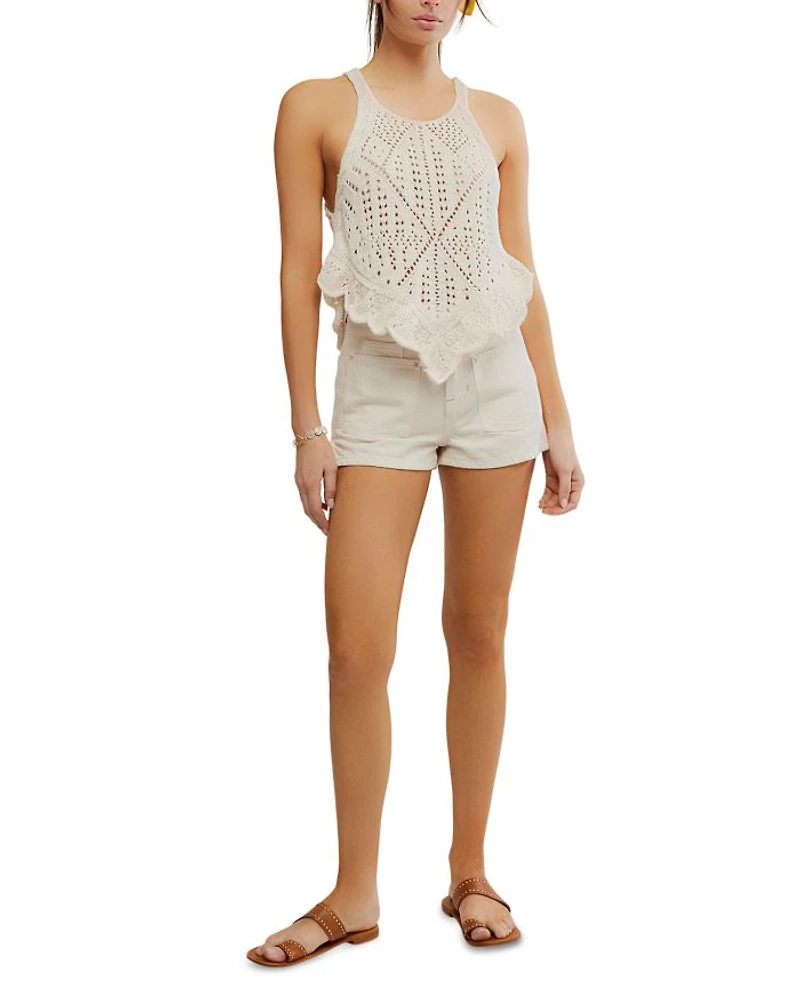 Sea Song Crocheted Tank Top