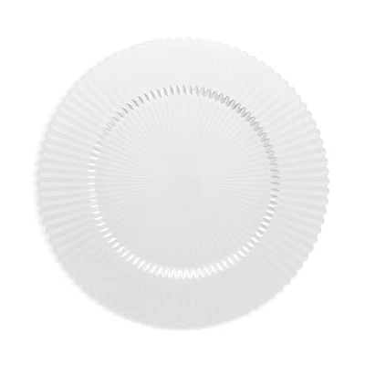 Archie Clear Charger Plate, Set of 4