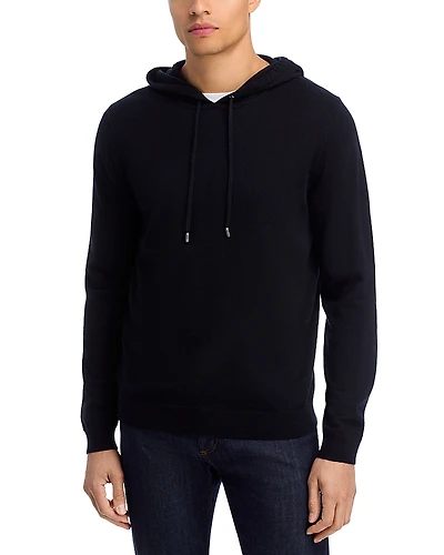 The Men's Store at Bloomingdale's Extra Fine Merino Wool Slim Fit Hooded Sweater - Exclusive