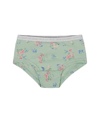 Deux par Girls' Printed Organic Cotton Boy short Panty - Little Kid, Big Kid