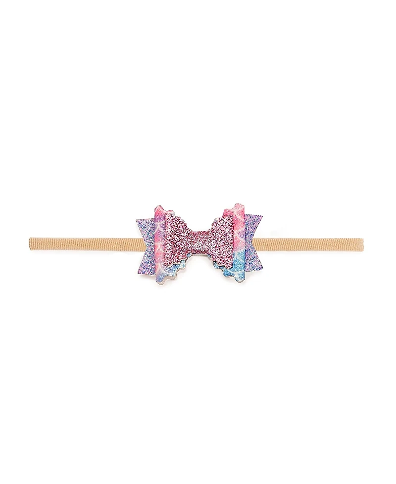 Sweet Wink Girls' Sparkling Mermaid Bow Baby Headband - Baby