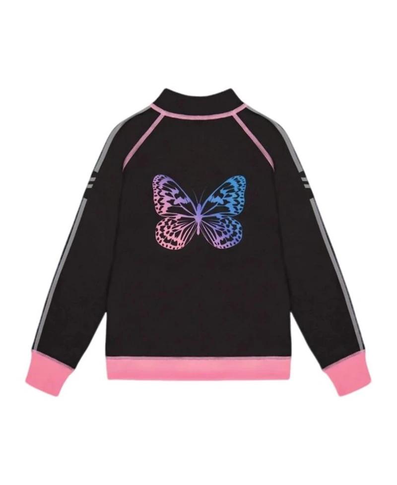 Girls' Printed Reversible Full Zip Athletic Cardigan