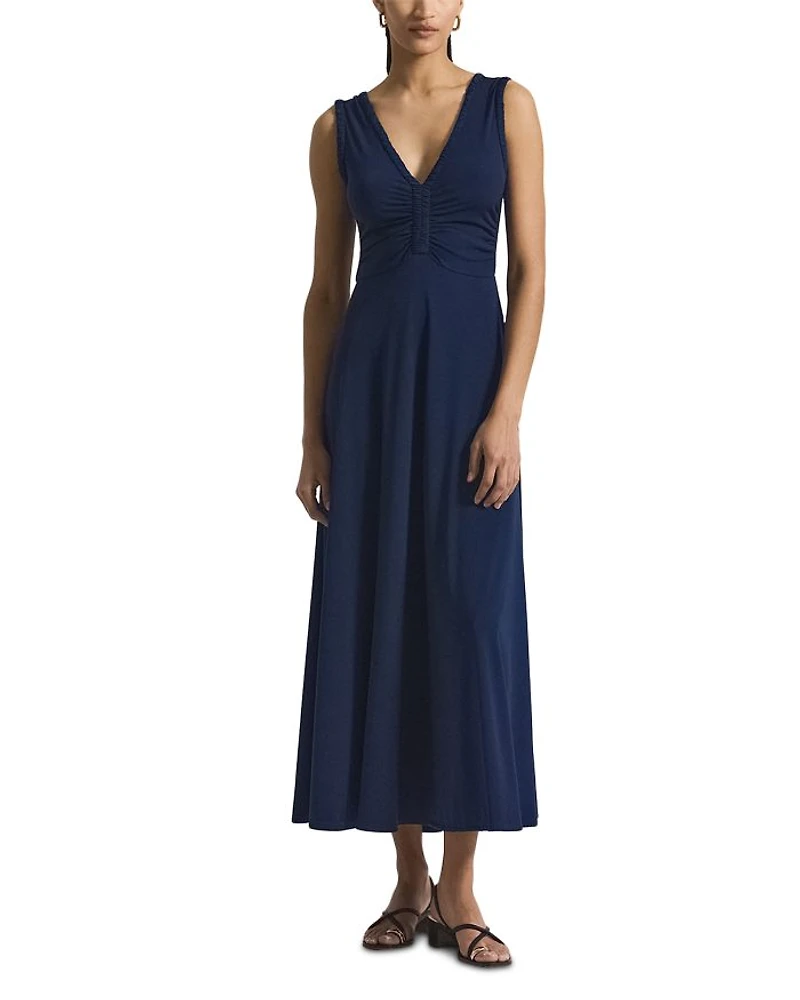 Misha Matte Jersey Ruched Dress