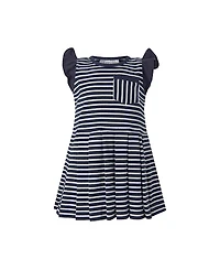 Rachel Riley Girls' Breton Tennis Dress - Little Kid, Big Kid