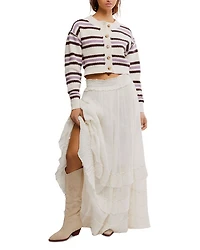 Lila Striped Cardigan