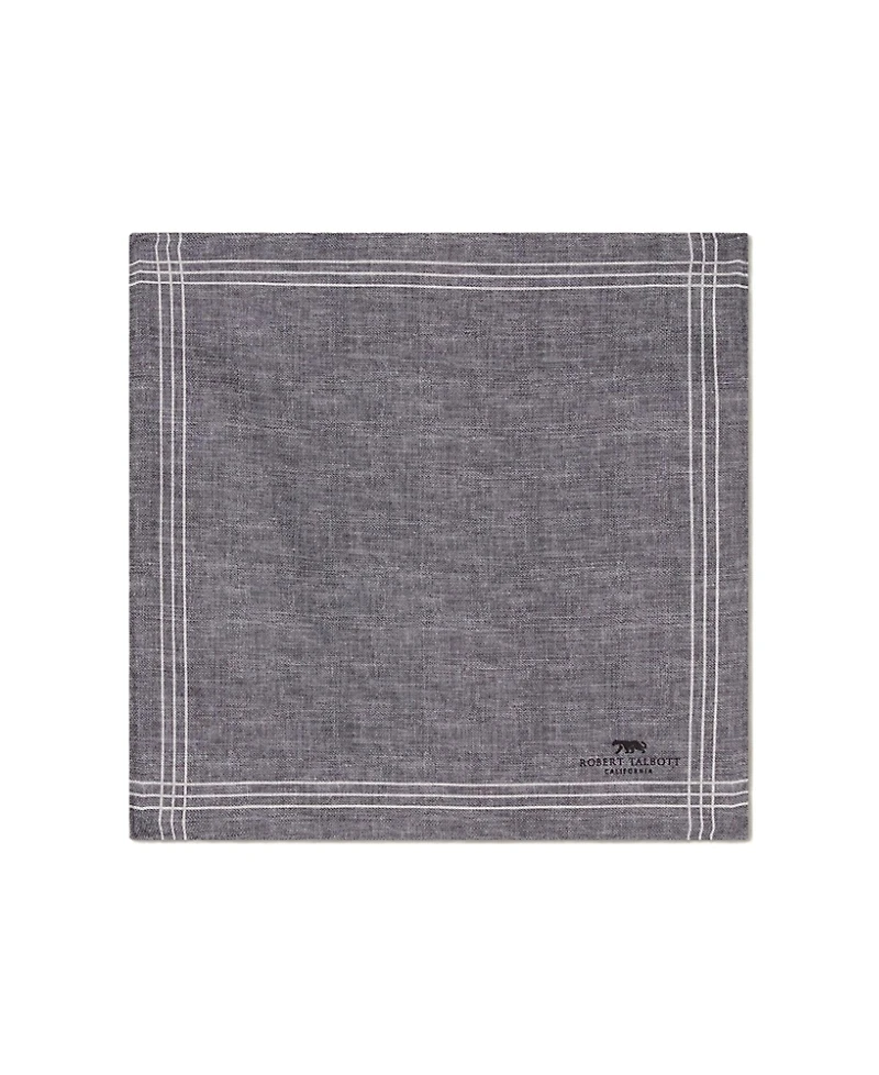 Robert Talbott Collins Reversible Silk Pocket Square